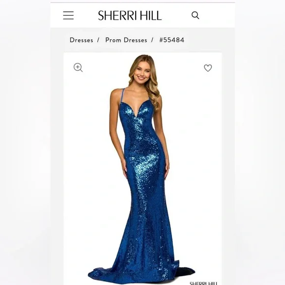 strapless open back dress Sherri Hill